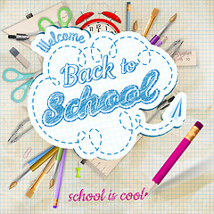 Image showing Back to school background. EPS 10