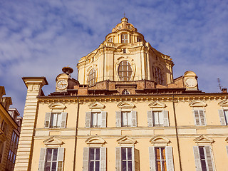 Image showing Retro look San Lorenzo church Turin