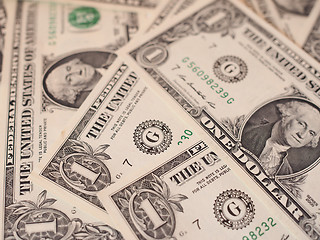 Image showing Dollar notes 1 Dollar