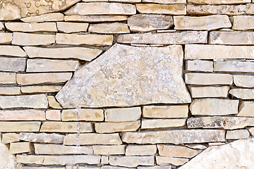 Image showing Wall from different stones
