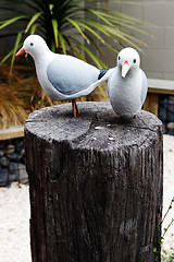 Image showing Bird statues