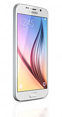 Image showing White Pearl Samsung Galaxy S6 