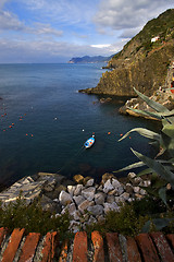 Image showing  hill  in the north of italy liguria