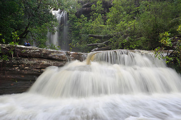 Image showing Splendour of a Waterfall