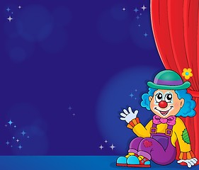 Image showing Sitting clown theme image 5