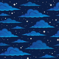 Image showing Night sky seamless background 2