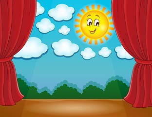 Image showing Stage with happy sun 2