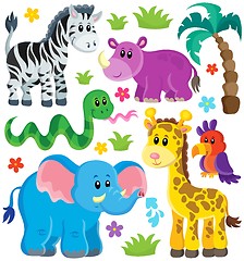 Image showing Set of African animals 3