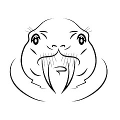 Image showing Walrus Head