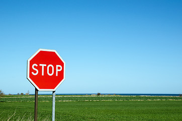 Image showing Stop roadsign