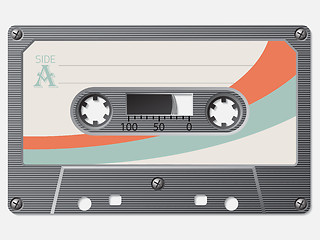 Image showing Old school retro cassette