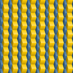 Image showing Abstract blue-yellow seamless texture