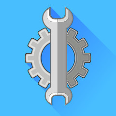 Image showing Wrench Gear Icon