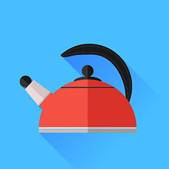 Image showing Red Kettle Icon 