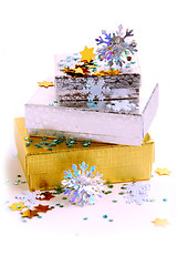 Image showing Christmas boxes