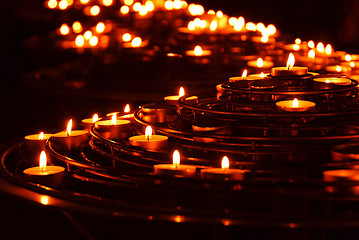 Image showing Burning candles