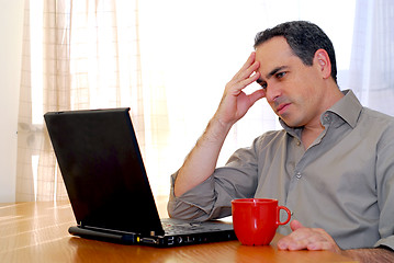 Image showing Man with laptop