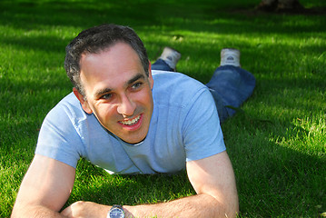 Image showing Man relaxing