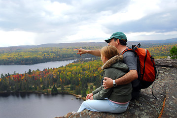 Image showing Family hill top