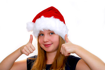 Image showing Chrismas girl