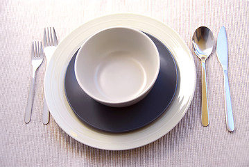 Image showing Dinner place setting