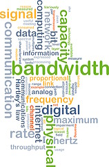 Image showing bandwidth wordcloud concept illustration