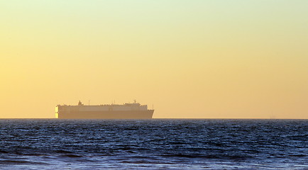 Image showing Sunset Ship