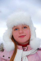 Image showing Girl winter hat