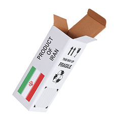 Image showing Concept of export - Product of Iran