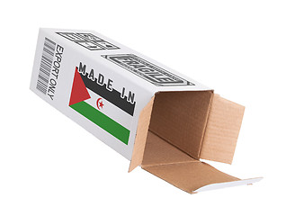 Image showing Concept of export - Product of Western Sahara