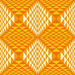 Image showing Abstract geometrical  3d background.  Seamless pattern. 