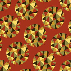 Image showing Geometric seamless pattern with gems. Vector illustration.