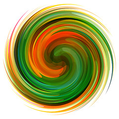 Image showing Colorful abstract icon. Dynamic flow illustration. 