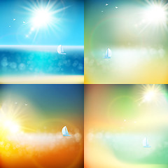 Image showing Summer background with burst. EPS 10