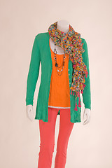 Image showing dressed mannequin with spring fashion