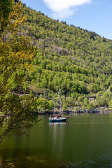 Image showing scenic landscapes of the Norwegian fjords.