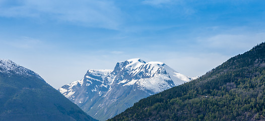 Image showing scenic landscapes of the Norwegian fjords.