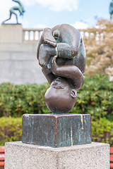 Image showing The statue in the Vigeland Park, Oslo