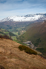 Image showing scenic landscapes of the Norwegian fjords.