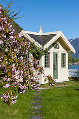 Image showing scenic landscapes of the Norwegian fjords.