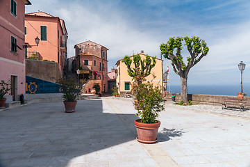 Image showing Promenade of the old town. Lake Garda