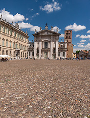 Image showing Mantua Cathedral and Palazzo Bianchi, Italy.