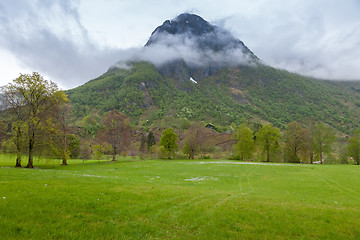 Image showing scenic landscapes of the Norwegian fjords.