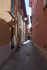 Image showing narrow street of the old city in Italy