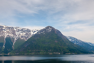 Image showing scenic landscapes of the Norwegian fjords.