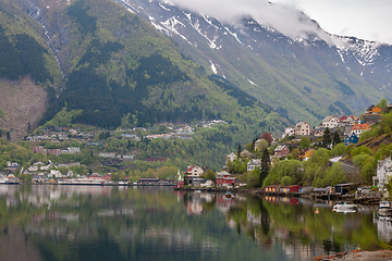 Image showing scenic landscapes of the Norwegian fjords.