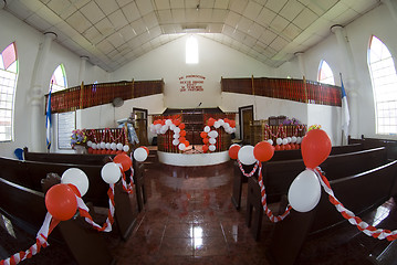 Image showing old church interior caribbean island