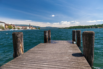 Image showing Riva del Garda view at the lake, Italy