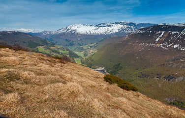 Image showing scenic landscapes of the Norwegian fjords.