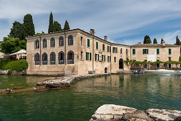 Image showing Beautiful old villa of Lake Garda in Italy